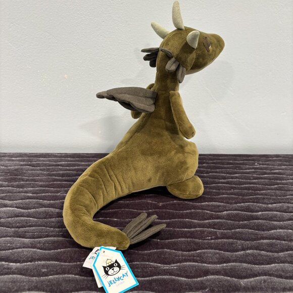 RARE Jellycat Olive Dragon BNWT - Picture 5 of 6